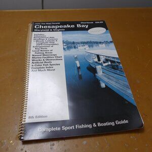 ADC Chesapeake bay Chart book waterproof laminated MD and VA 8th edition